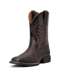 Ariat Amos Western Boot Hand Stained Red - Brown | ZRONXG-946