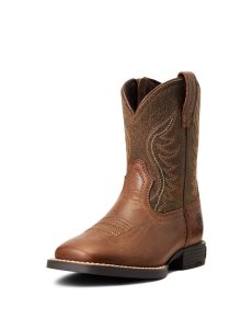 Ariat Amos Western Boot Sorrel Crunch | HREXWN-718