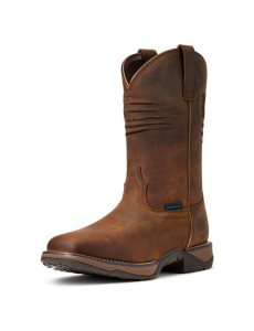 Ariat Anthem Patriot Waterproof Western Boot Distressed Brown | GJXYOI-643