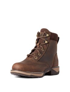 Ariat Anthem Round Toe Lacer Boot Distressed Brown | XVRWNZ-043