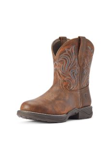 Ariat Anthem Round Toe Shortie Western Boot Copper Kettle | LPYCSJ-678