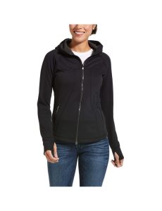 Ariat Attain Full Zip Hoodie Black | KTMRSQ-023