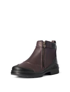 Ariat Barnyard Side Zip Boot Dark Brown | QEUWAG-529