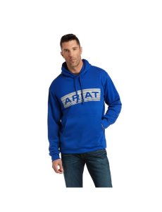 Ariat Basic Hoodie Sweatshirt Cobalt Raised Grey Stripes | SJZWOF-120