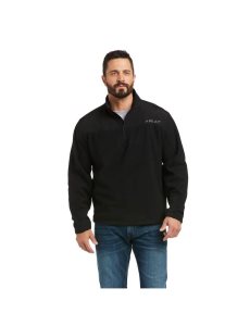 Ariat Basis 2.0 1/4 Zip Sweatshirt Black | DGQCXA-712