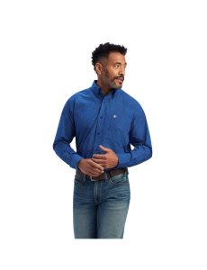 Ariat Benedict Classic Fit Shirt Classic Blue | QMOLSR-945