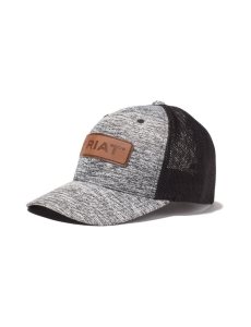 Ariat Box Logo Snapback Cap Gray | NURLKM-873