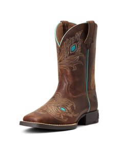 Ariat Bright Eyes II Western Boot Hat Box Brown | EIMXHQ-106