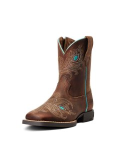 Ariat Bright Eyes II Western Boot Hat Box Brown | ULGIKY-029