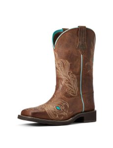 Ariat Bright Eyes II Western Boot Weathered Brown | YOBLUV-109