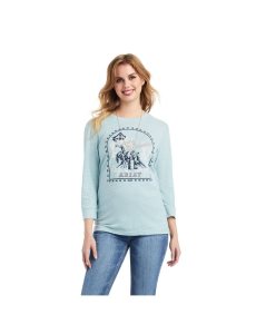 Ariat Broncs and Barrels Tee Arctic | RLAKDW-261