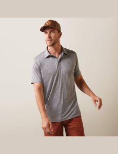 Ariat Charger 2.0 Fitted Polo Bachelor Button | RGEUYH-147