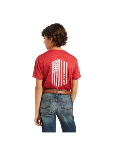 Ariat Charger Vertical Flag Tee Scooter | HCZFVQ-042