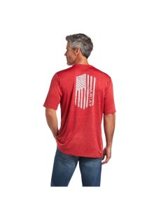 Ariat Charger Vertical Flag Tee Scooter | KXIVFZ-018