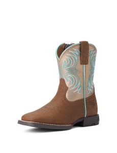 Ariat Child Storm Western Boot Rich Clay | WIKYGU-567