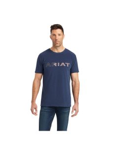 Ariat Chimayo Graphic T-Shirt Navy Heather | FKHVRE-350