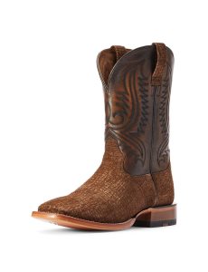 Ariat Circuit Paxton Western Boot Antique Tan Hippo Print | JBVRFO-638