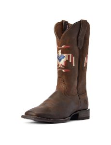 Ariat Circuit Thunderbird Chimayo Western Boot Saddle Up Brown | UPOHKB-148