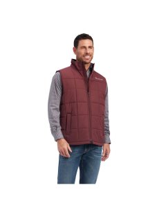 Ariat Crius Insulated Vest Red Mahogany | XVIWUN-328