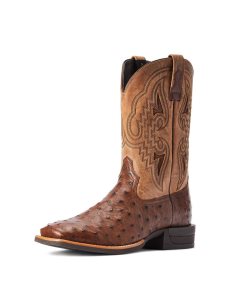 Ariat Dagger Western Boot Dark Tabac Full Quill Ostrich | ZUYJPL-720