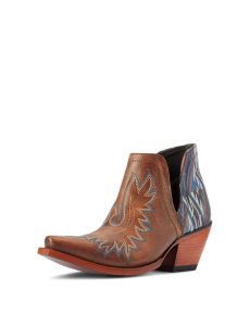 Ariat Dixon Chimayo Western Boot Fiery Tan | FLMCPR-268