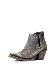 Ariat Dixon Western Boot Naturally Distressed Black | ANGHTD-271