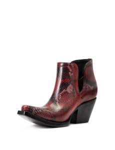 Ariat Dixon Western Boot Red Snake | UTCQPJ-524