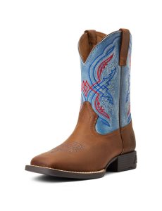 Ariat Double Kicker Western Boot Distressed Brown | FQBEMJ-865