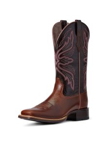 Ariat Edgewood Western Boot Dark Luggage | ZBYETS-267