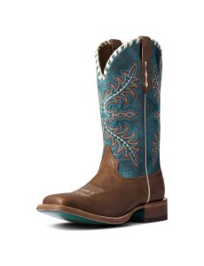 Ariat Eldora Western Boot Natural Tan | XHSIJV-685