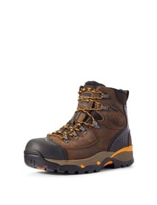 Ariat Endeavor 6' Waterproof Work Boot Chocolate Brown | ADZOIM-506