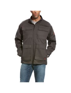 Ariat FR Canvas Stretch Jacket Dark Gray | YNLFGQ-503