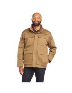 Ariat FR Canvas Stretch Jacket Field Khaki | OIYPZL-360