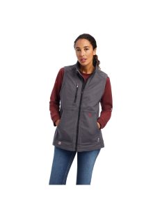 Ariat FR DuraLight Stretch Canvas Vest Iron Grey | DGSXBW-401