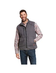 Ariat FR DuraLight Stretch Canvas Vest Iron Gray | MWGIXL-270