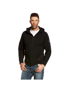 Ariat FR DuraStretch Full Zip Hoodie Black | MTJLQV-061