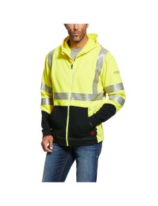 Ariat FR Hi-Vis Hoodie High Viz Yellow | YZQRJD-269