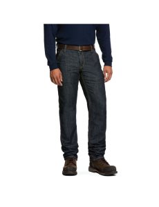 Ariat FR M4 Relaxed Stretch Duralight Workhorse Stackable Straight Leg Jean Dark Wash/Rinse | GATLJM-392