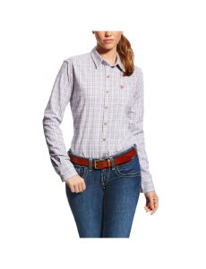 Ariat FR Marion Work Shirt Purple Noon | BCHQIR-329