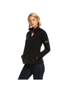 Ariat FR Polartec Platform Jacket Black | WQMBZK-842