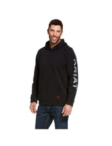 Ariat FR Primo Fleece Logo Hoodie Black | BLYJXW-421