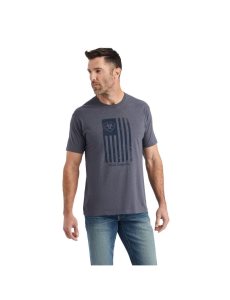 Ariat Faded T-Shirt Titanium Heather | VPCGIL-871