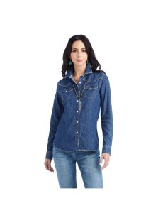 Ariat Farriday Denim Shirt Bluelight | JPCVSD-340