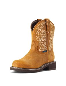 Ariat Fatbaby Heritage Waterproof Western Boot Ginger Spice | OMAHFX-512