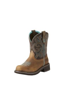 Ariat Fatbaby Heritage Western Boot Distressed Brown/Fudge | PAIQBF-035