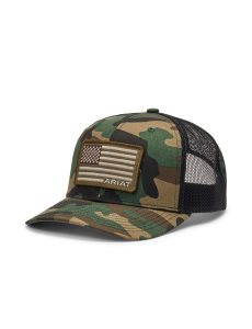 Ariat Flag Patch Cap Camo | MCISUZ-016