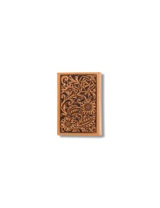 Ariat Floral embossed trifold wallet Tan | CNIQMG-130