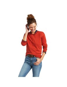 Ariat Floret Sweater Burnt Orange | VKTCZY-734