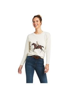 Ariat Floret Sweater Cream Intarsia | ZYVKTX-549