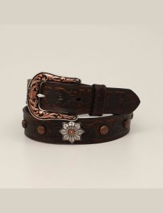 Ariat Flower medallion belt Brown | CHMYSZ-051